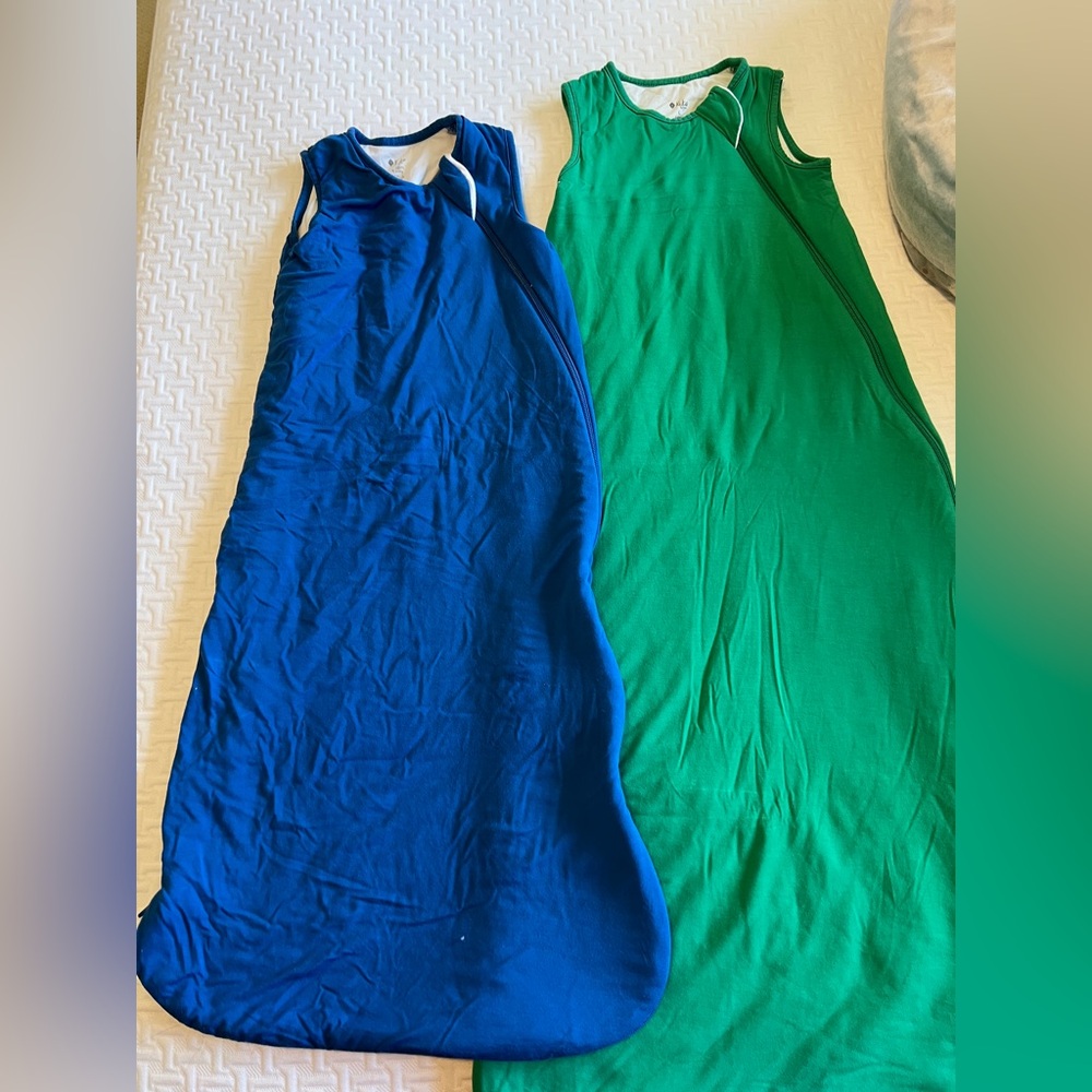 Blue and Green Sleep sack Kytebaby EUC